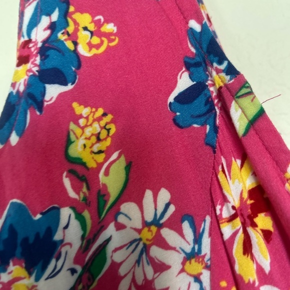 Koret pink floral Button-down Large summer dress size - Picture 7 of 10